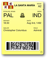 Columbus Boarding Pass